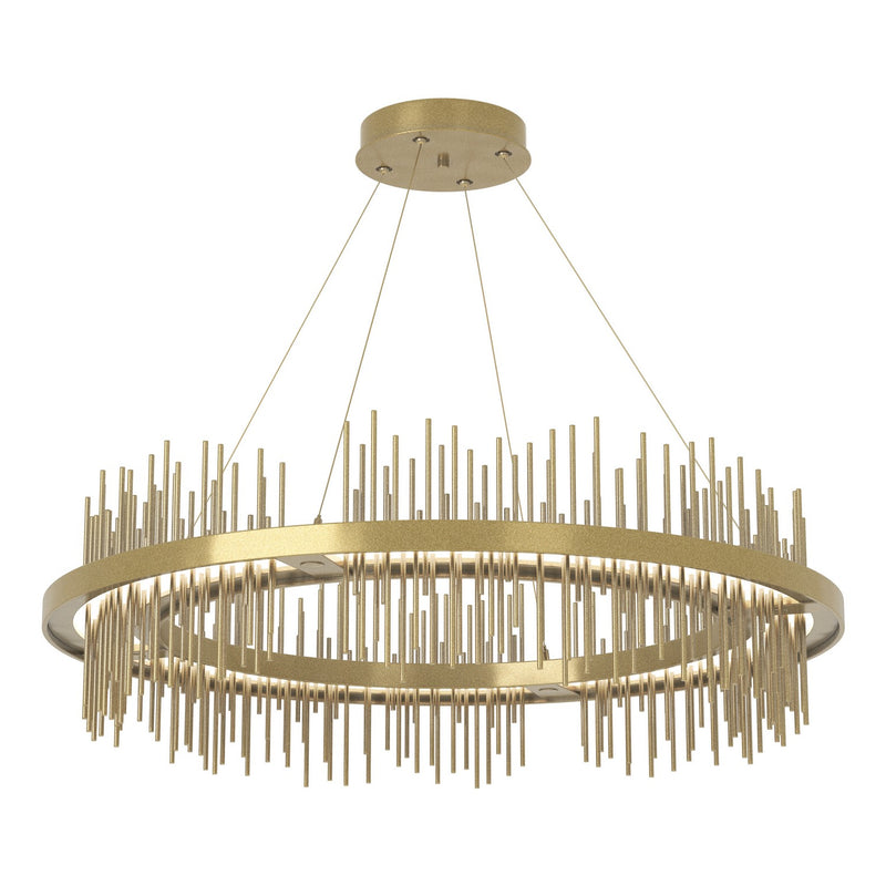 Hubbardton Forge 139656-LED-STND-86-86 LED Pendant, Modern Brass