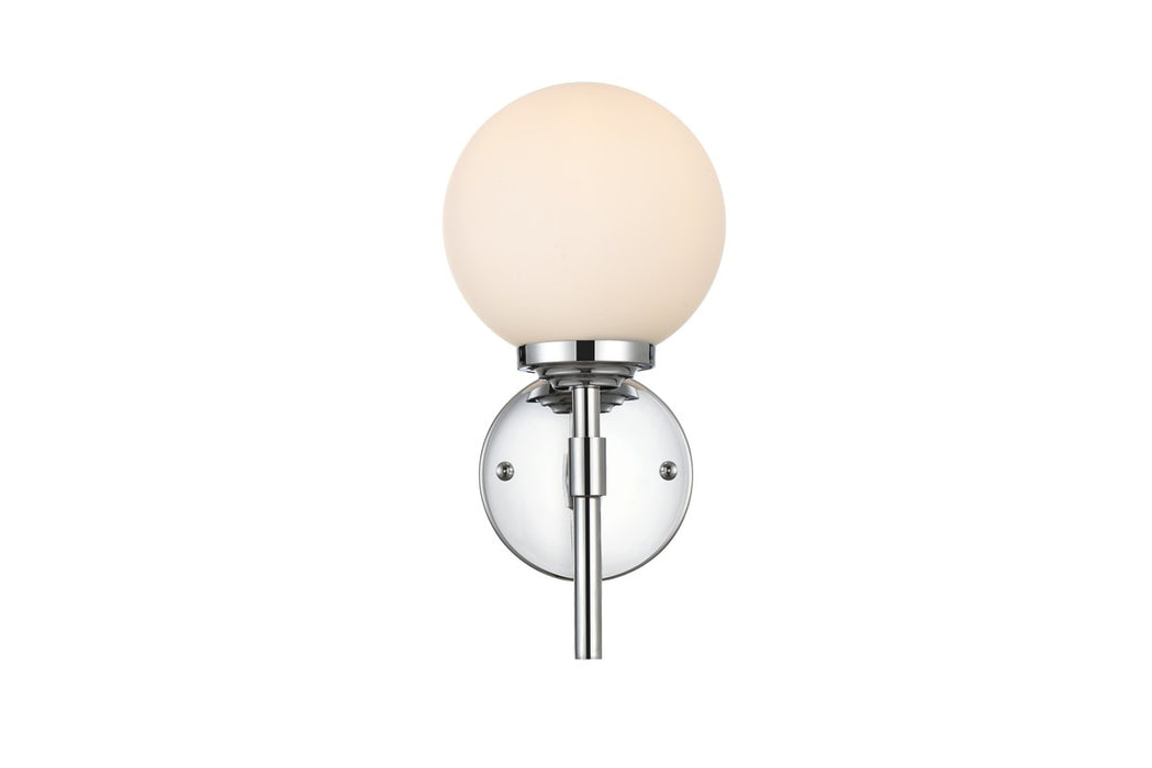 Elegant Lighting LD7301W6CH One Light Bath Sconce, Chrome