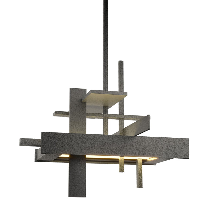 Hubbardton Forge 139718-LED-MULT-20 LED Pendant, Natural Iron