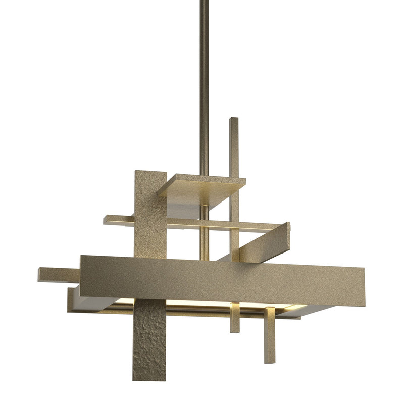 Hubbardton Forge 139718-LED-MULT-84 LED Pendant, Soft Gold