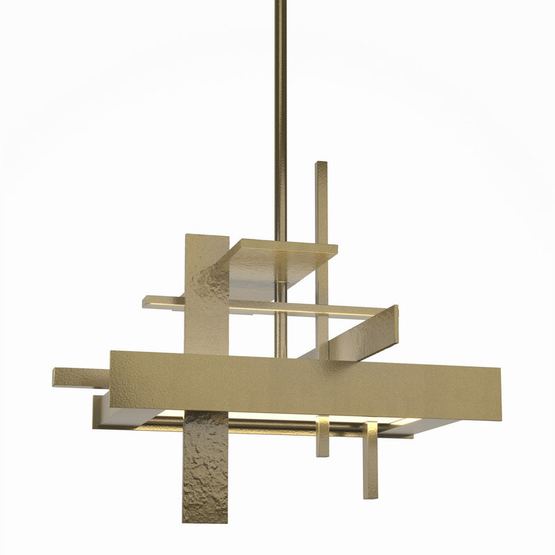Hubbardton Forge 139718-LED-MULT-86 LED Pendant, Modern Brass