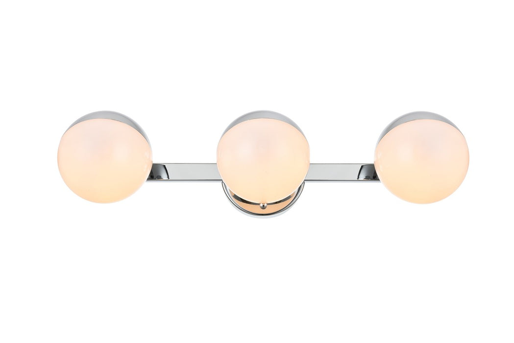 Elegant Lighting LD7305W21CH Three Light Bath Sconce, Chrome