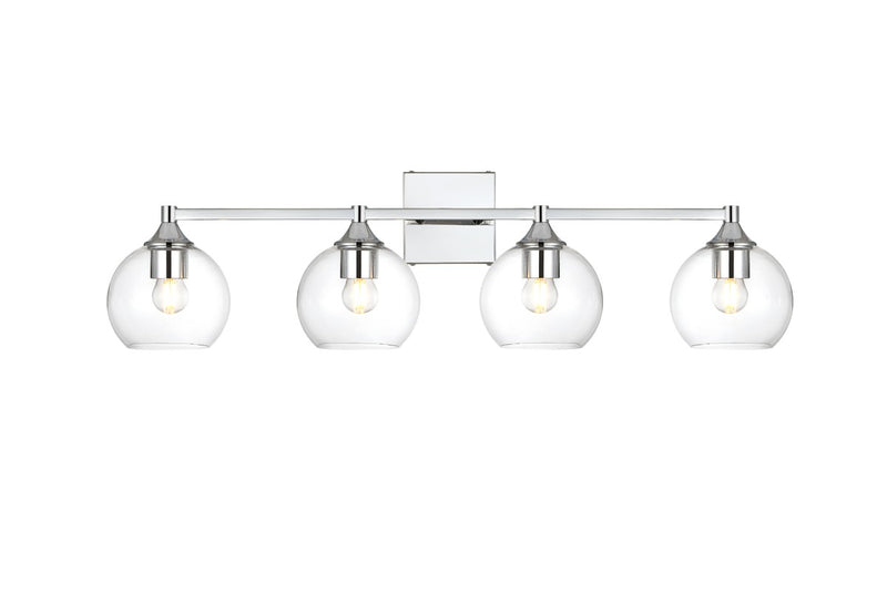 Elegant Lighting LD7308W33CH Four Light Bath Sconce, Chrome