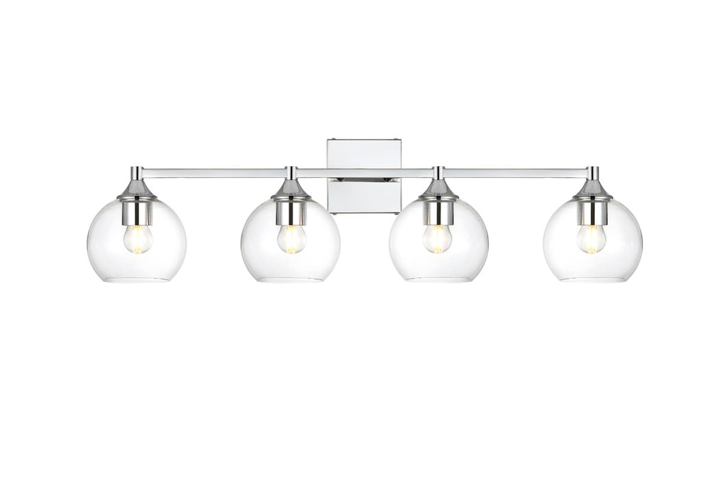 Elegant Lighting LD7308W33CH Four Light Bath Sconce, Chrome