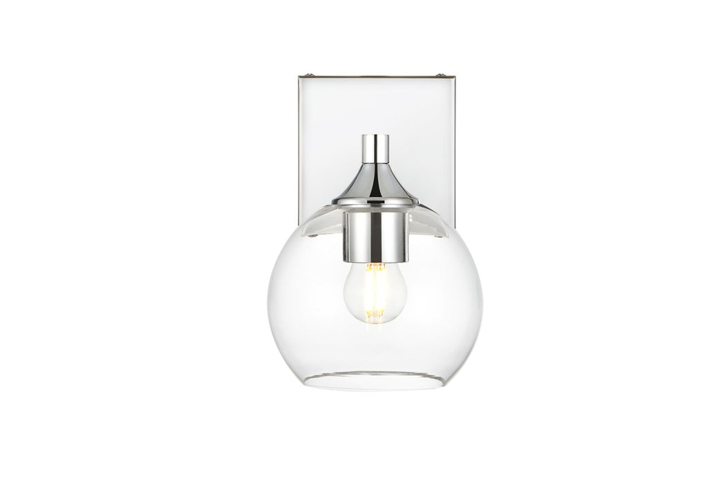 Elegant Lighting LD7308W6CH One Light Bath Sconce, Chrome