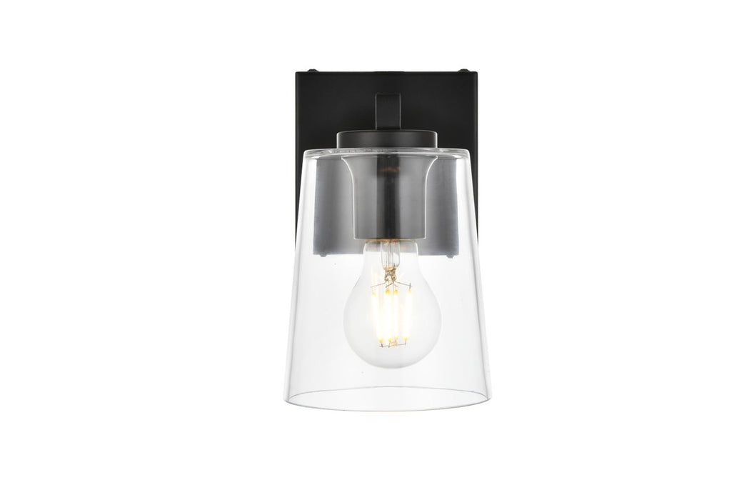 Elegant Lighting LD7310W5BLK One Light Bath Sconce, Black