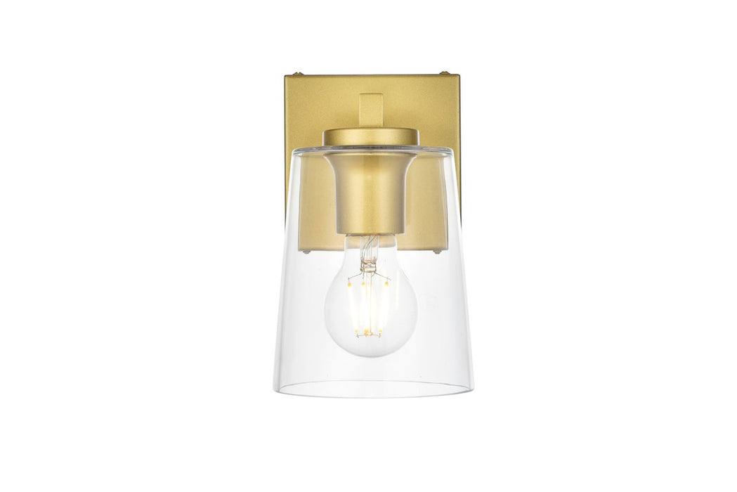 Elegant Lighting LD7310W5BRA One Light Bath Sconce, Brass