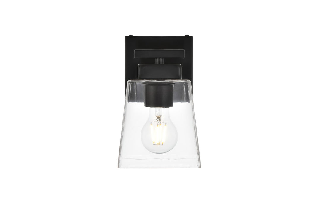 Elegant Lighting LD7312W5BLK One Light Bath Sconce, Black