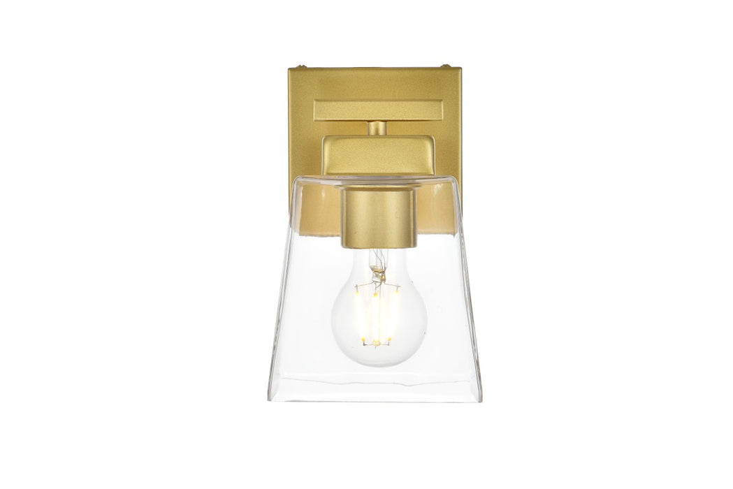 Elegant Lighting LD7312W5BRA One Light Bath Sconce, Brass