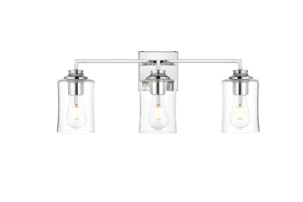 Elegant Lighting LD7314W23CH Three Light Bath Sconce, Chrome