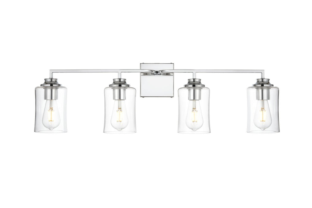 Elegant Lighting LD7314W32CH Four Light Bath Sconce, Chrome