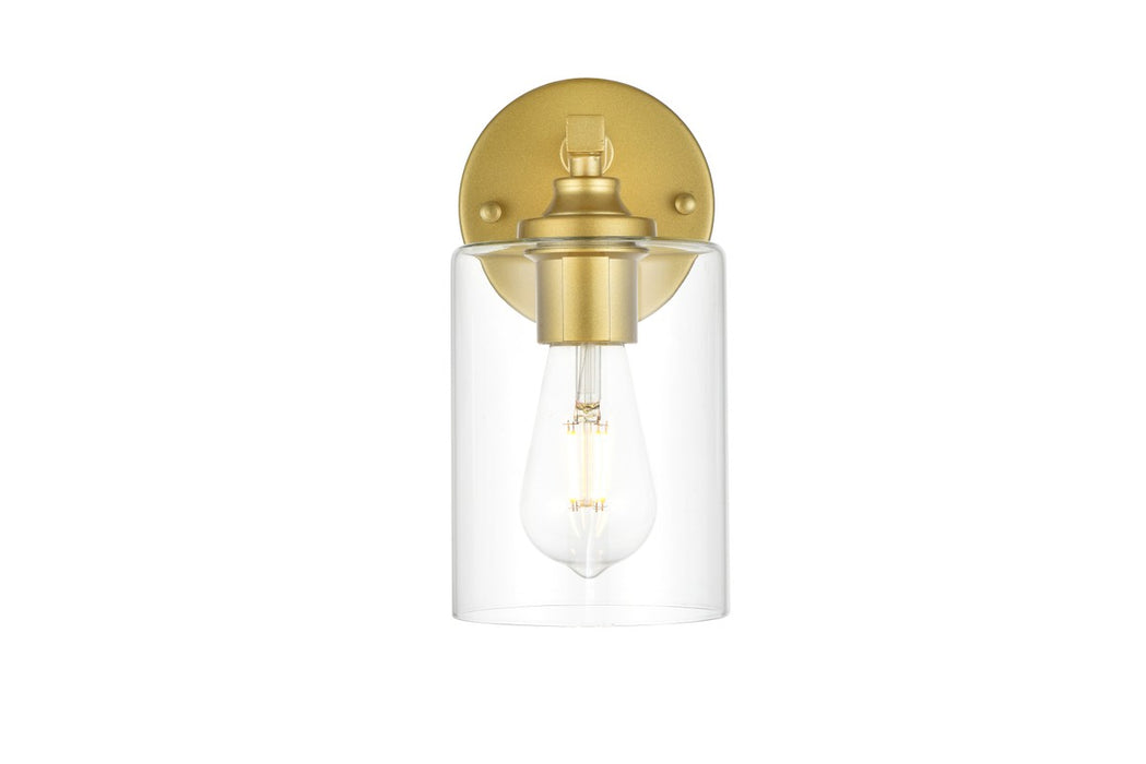 Elegant Lighting LD7315W5BRA One Light Bath Sconce, Brass