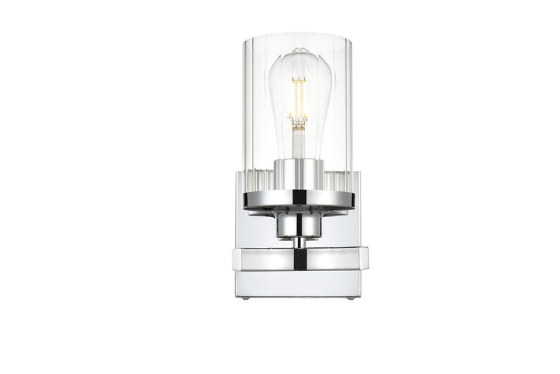 Elegant Lighting LD7316W5CH One Light Bath Sconce, Chrome