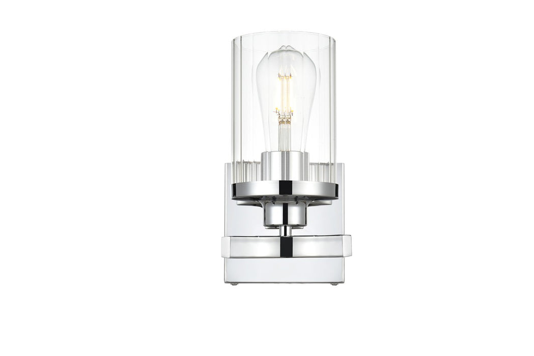 Elegant Lighting LD7316W5CH One Light Bath Sconce, Chrome