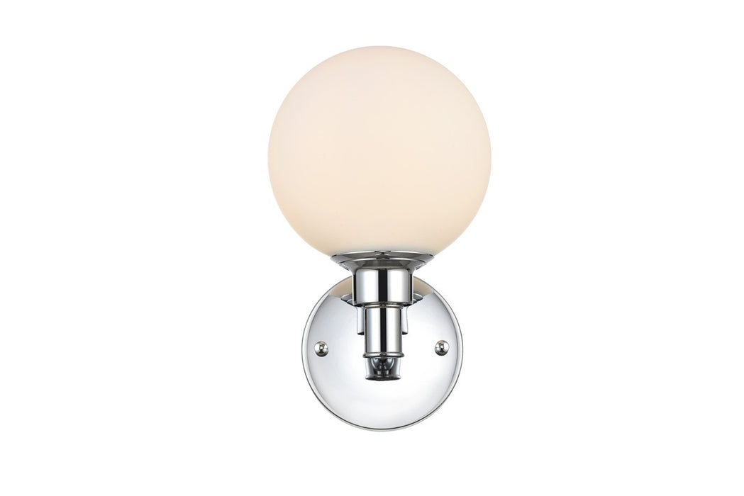 Elegant Lighting LD7317W6CH One Light Bath Sconce, Chrome