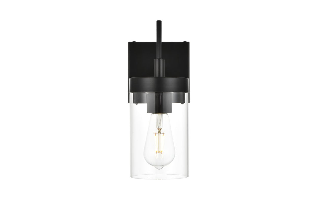 Elegant Lighting LD7319W5BLK One Light Bath Sconce, Black
