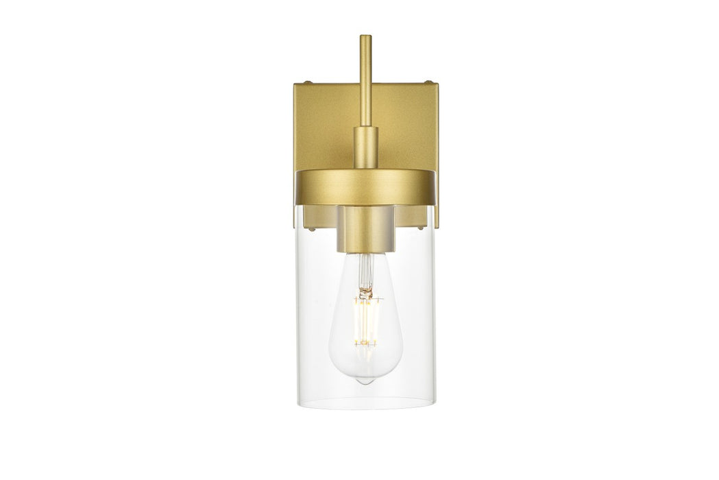 Elegant Lighting LD7319W5BRA One Light Bath Sconce, Brass