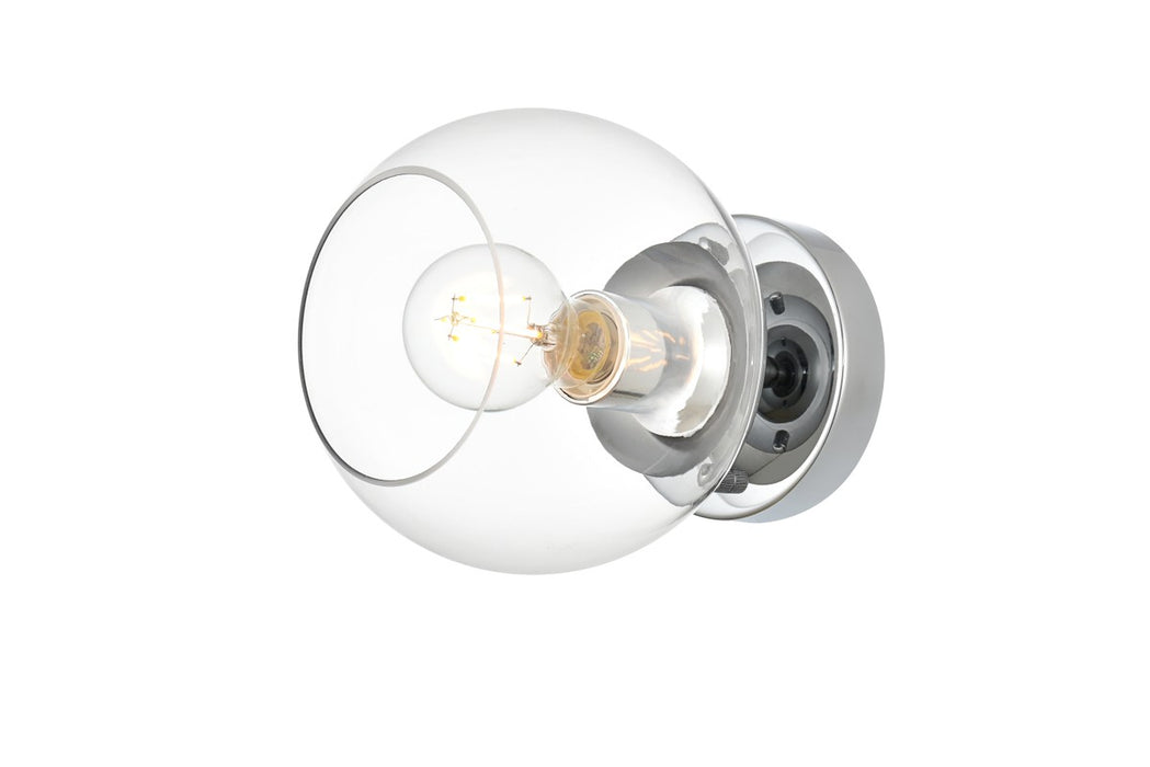 Elegant Lighting LD7320W7CH One Light Bath Sconce, Chrome