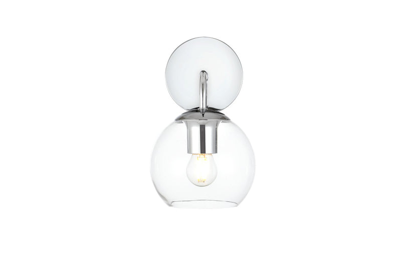 Elegant Lighting LD7321W6CH One Light Bath Sconce, Chrome