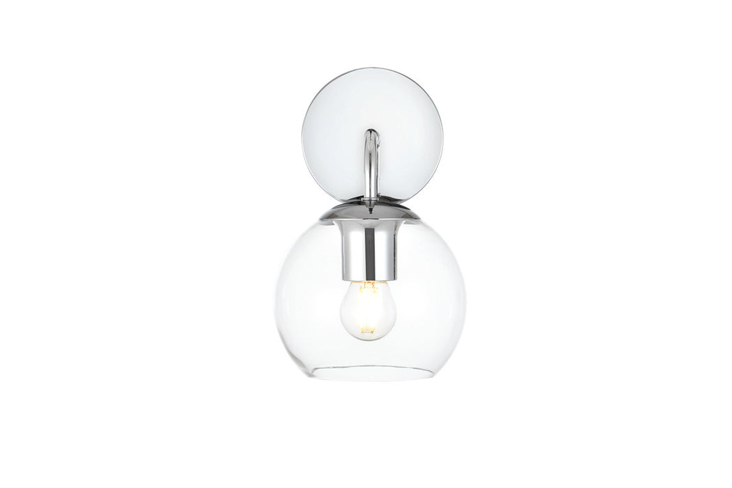 Elegant Lighting LD7321W6CH One Light Bath Sconce, Chrome