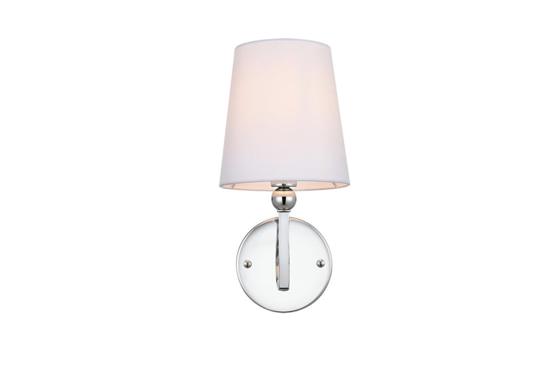 Elegant Lighting LD7322W6CH One Light Bath Sconce, Chrome