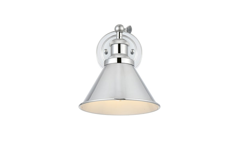 Elegant Lighting LD7324W7CH One Light Bath Sconce, Chrome
