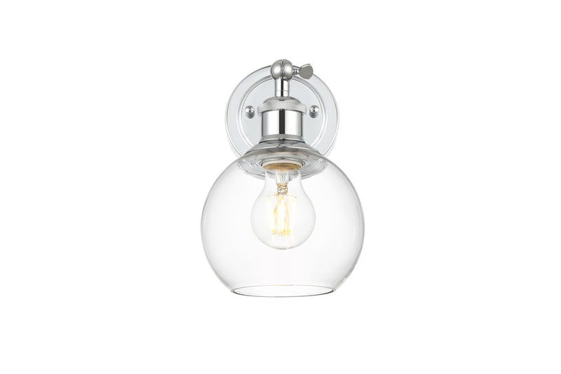 Elegant Lighting LD7325W6CH One Light Bath Sconce, Chrome