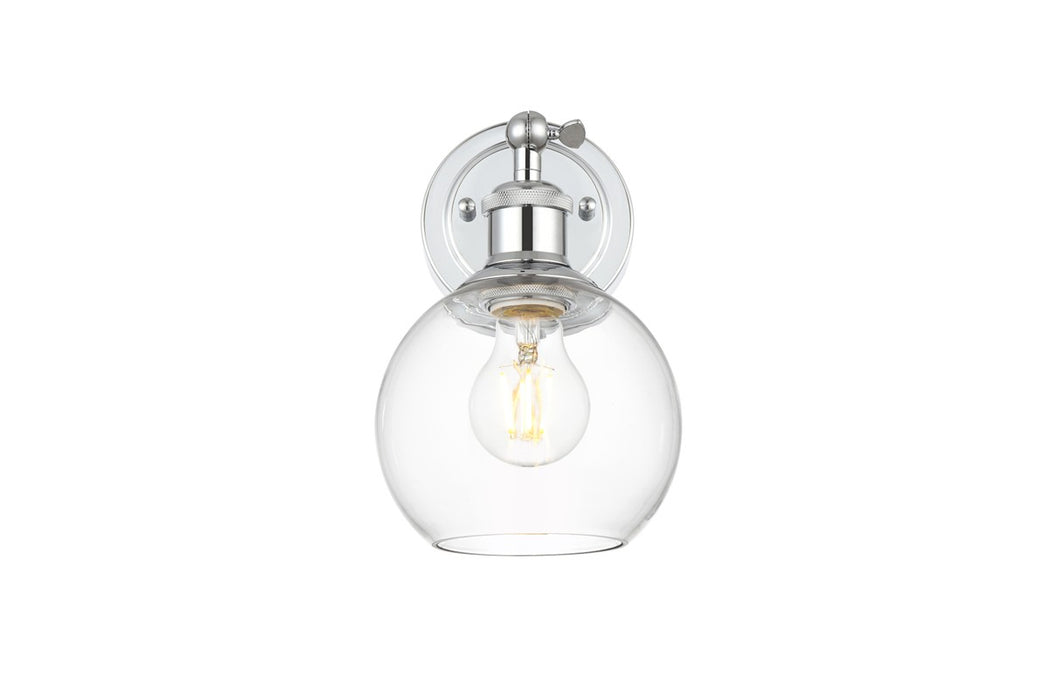Elegant Lighting LD7325W6CH One Light Bath Sconce, Chrome
