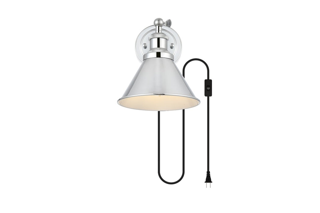 Elegant Lighting LD7329W7CH One Light Wall Sconce, Chrome