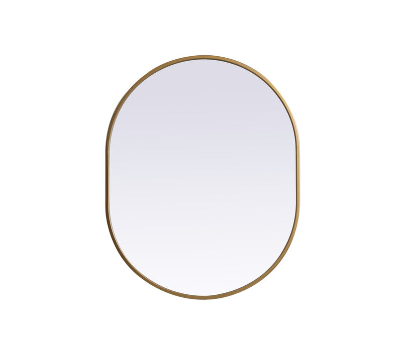 Elegant Lighting MR2A2430BRS Mirror, Brass