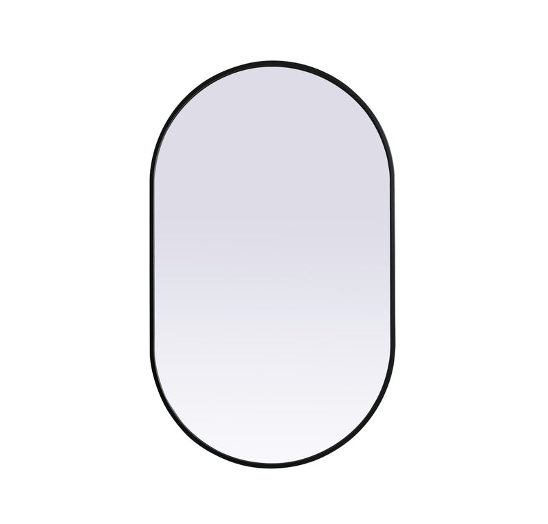 Elegant Lighting MR2A2440BLK Mirror, Black