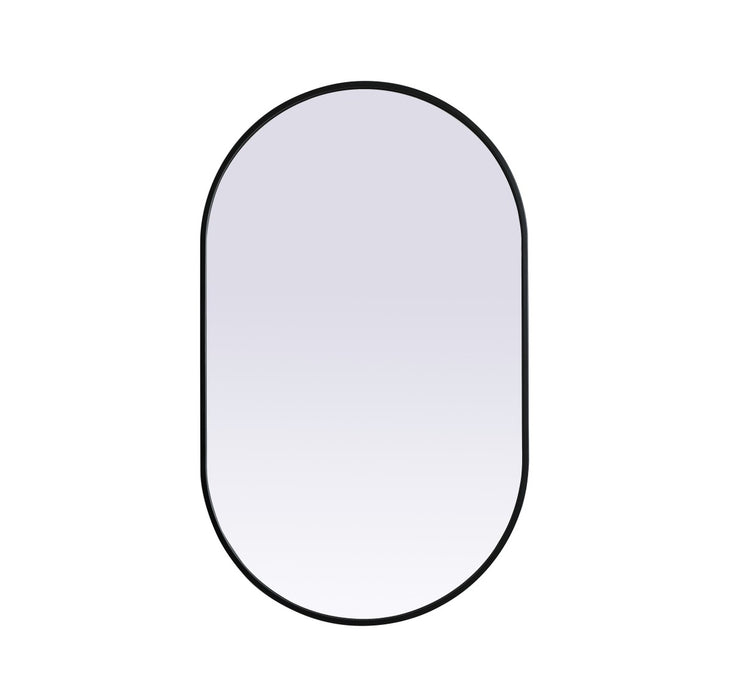 Elegant Lighting MR2A2440BLK Mirror, Black