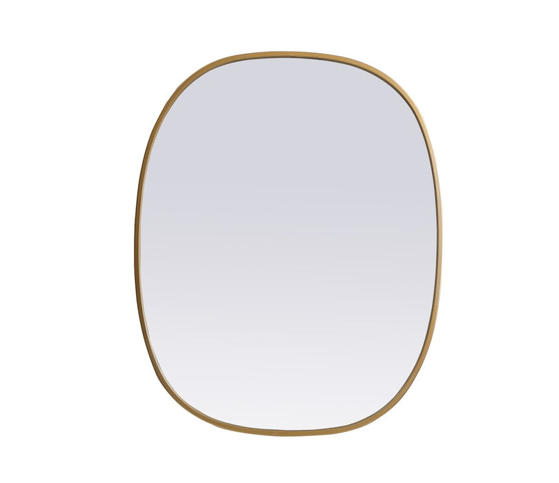 Elegant Lighting MR2B2430BRS Mirror, Brass