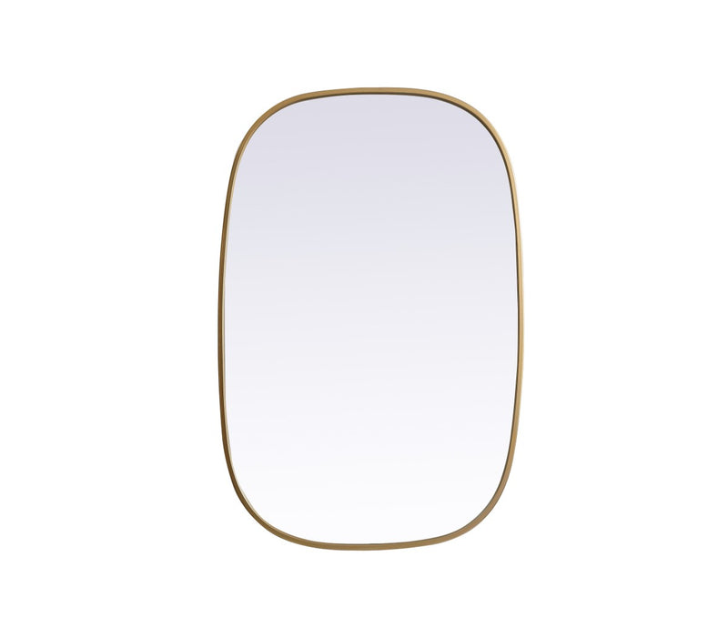Elegant Lighting MR2B2436BRS Mirror, Brass