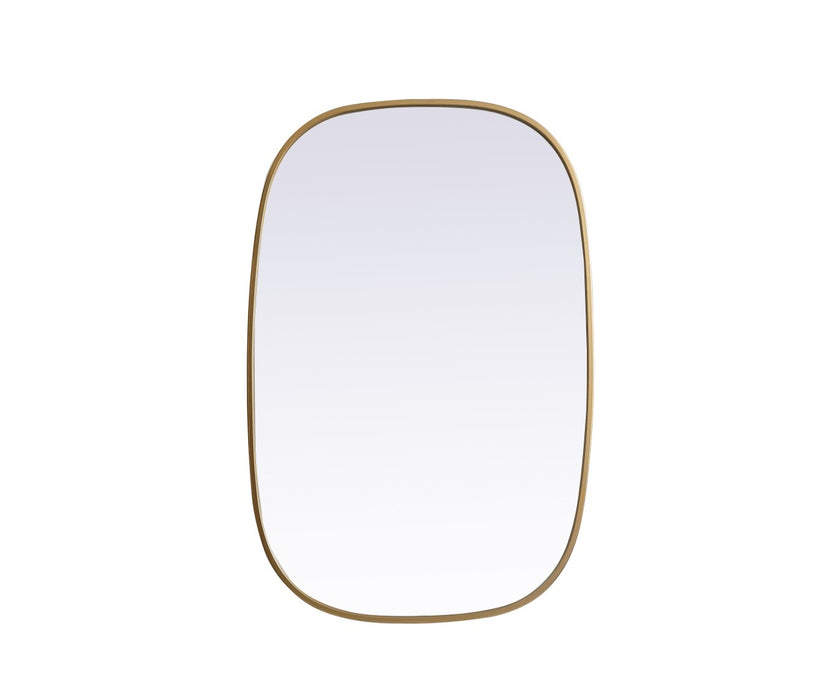 Elegant Lighting MR2B2436BRS Mirror, Brass