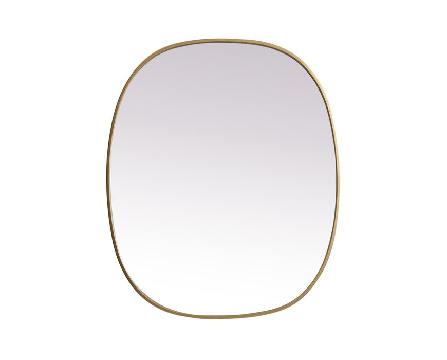 Elegant Lighting MR2B3036BRS Mirror, Brass