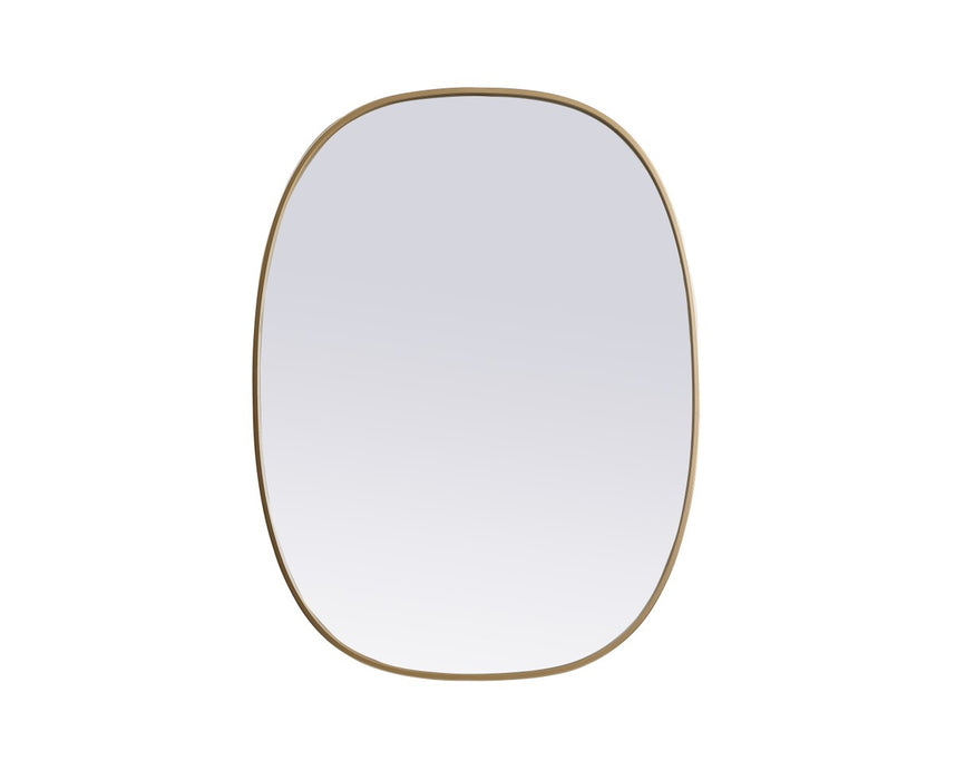 Elegant Lighting MR2B3040BRS Mirror, Brass