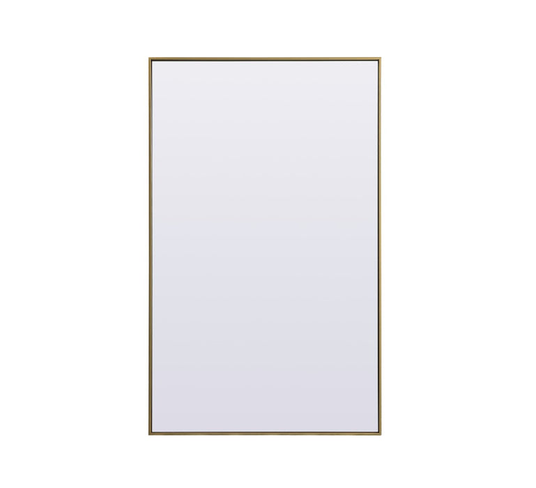 Elegant Lighting MR4FL3660BR Mirror, Brass