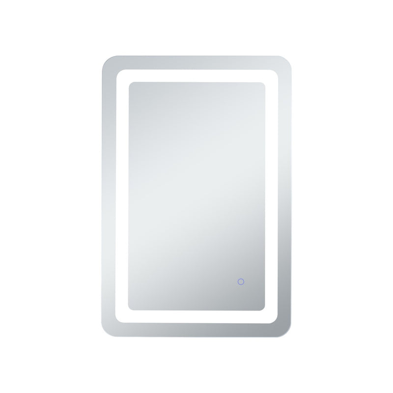 Elegant Lighting MRE31830 LED Mirror, Glossy White