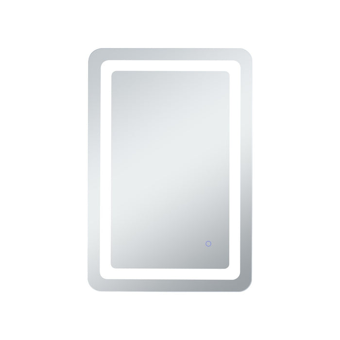 Elegant Lighting MRE31830 LED Mirror, Glossy White