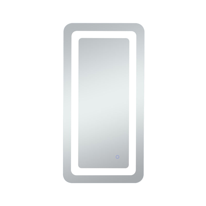 Elegant Lighting MRE31836 LED Mirror, Glossy White