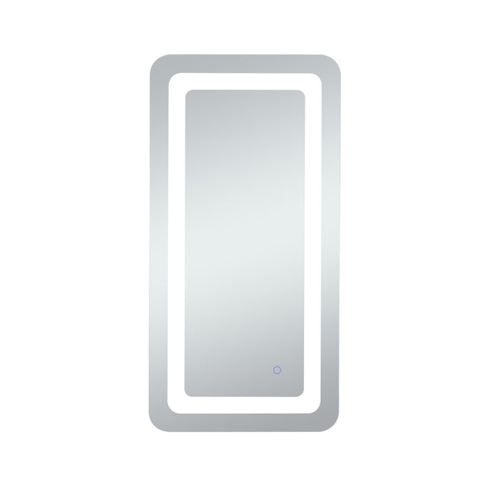 Elegant Lighting MRE31836 LED Mirror, Glossy White