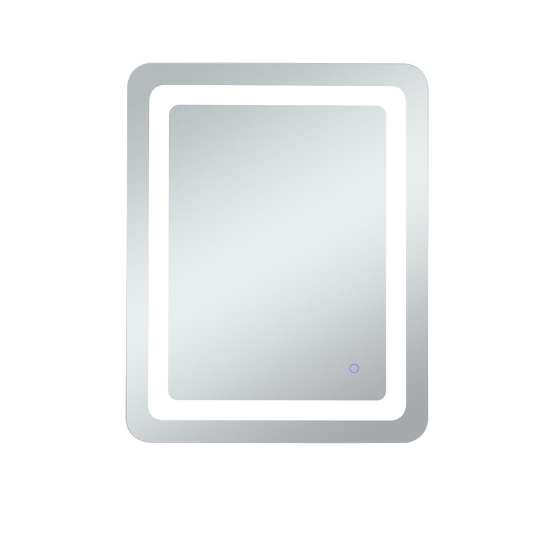 Elegant Lighting MRE32030 LED Mirror, Glossy White