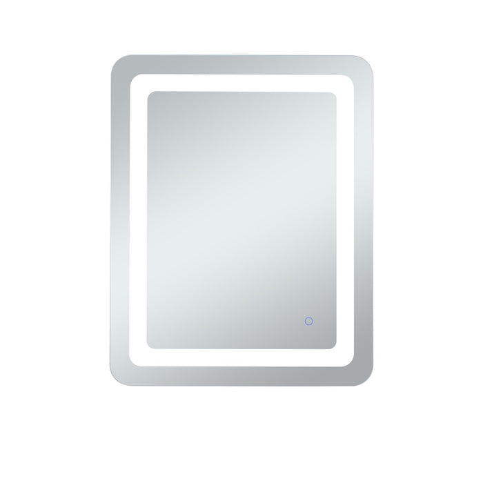 Elegant Lighting MRE32030 LED Mirror, Glossy White