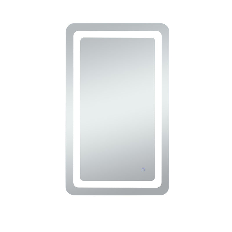 Elegant Lighting MRE32040 LED Mirror, Glossy White