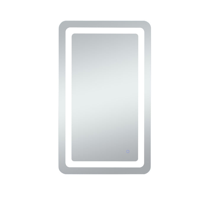 Elegant Lighting MRE32040 LED Mirror, Glossy White