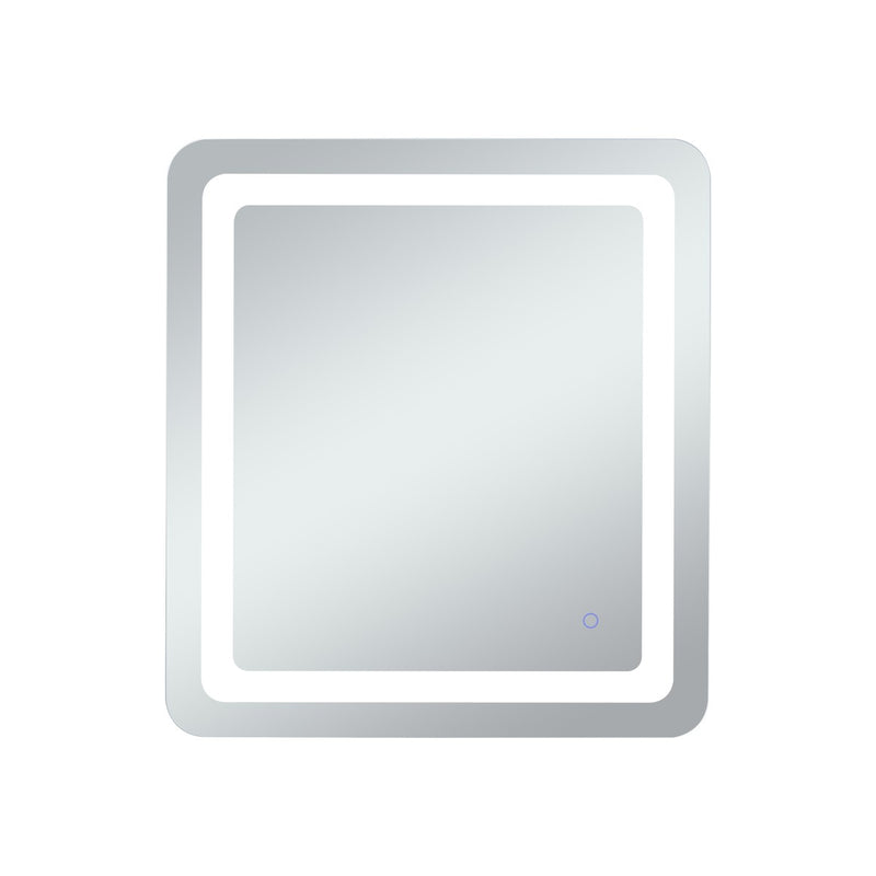 Elegant Lighting MRE32430 LED Mirror, Glossy White