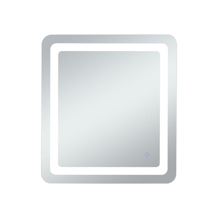Elegant Lighting MRE32430 LED Mirror, Glossy White