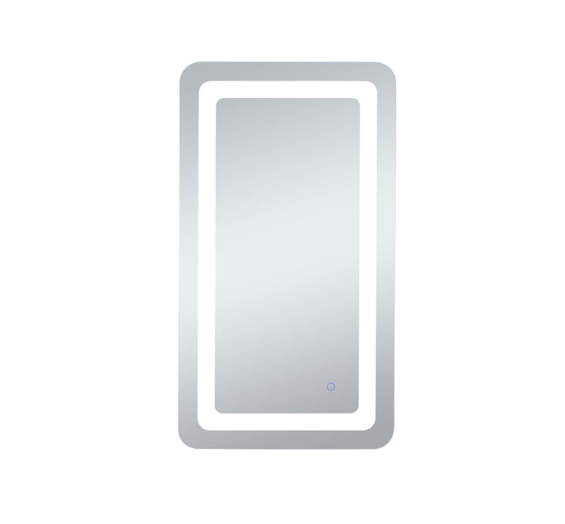 Elegant Lighting MRE32436 LED Mirror, Glossy White