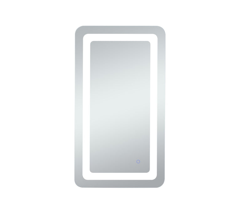 Elegant Lighting MRE32436 LED Mirror, Glossy White